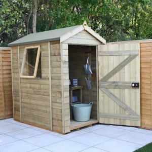 Timberdale Tongue & Groove Pressure Treated 6 x 4 Apex Shed (One Window)